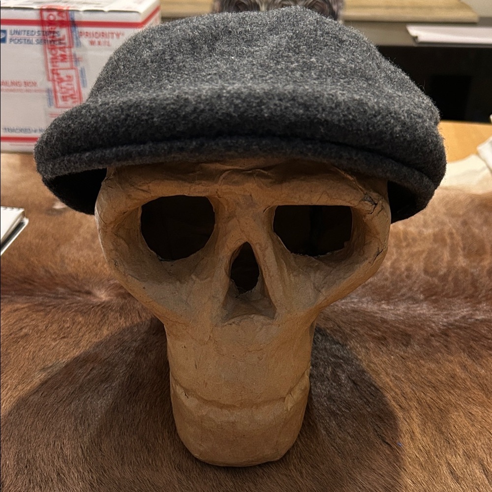 Haelo Gray Wool Flat Cap